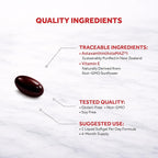 Naturalis New Zealand Astaxanthin (12mg) | Enhanced with Natural Vitamin E | Non-GMO, Soy & Gluten Free | 120 Softgels (4 Month Supply)