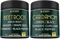 Bundle 6in1 Beet Root Capsules 100 Count & 4in1 Cardamom Capsules 100 Count - Support Restful Night, Heart Health, Digestion & Natural Wellness