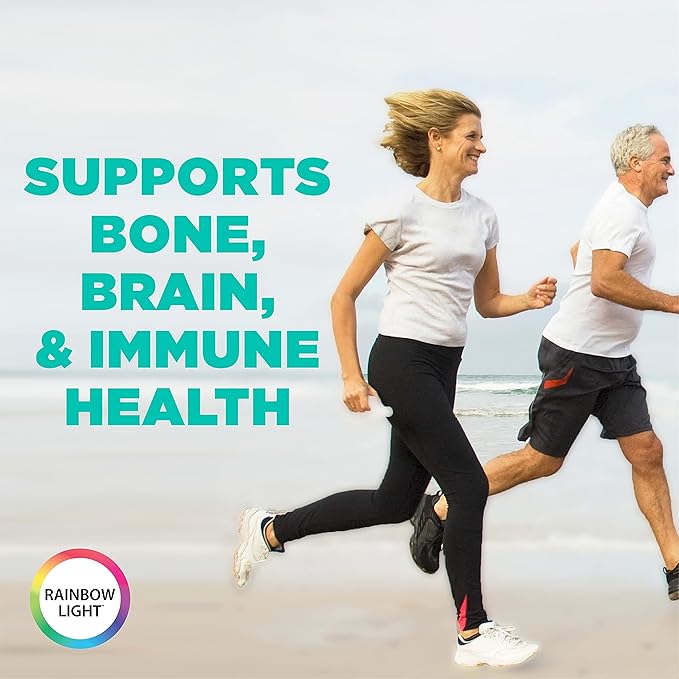 Rainbow Light Active Adult 50+ High-Potency Multivitamin, with Superfoods, 60ct, Pack May Vary