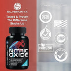 Extra Strength Nitric Oxide Booster - 3X Strength L-Arginine AKG & Citrulline Malate - Men & Women Premium Pre Workout Nitric Booster - Natural Energy & Muscle Support, Bottled in USA - 180 Capsules