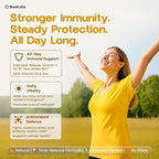 Time Release Vitamin C 1000 mg + Vitamin D3 1000 IU + Zinc 30 mg | Immune Support & Collagen Boost | Non-GMO, All-Day Antioxidant | 120 Tablets Super C
