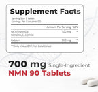 Austinootropics NMN Nicotinamide Mononucleotide 700 mg per Serving – NMN Capsules, 90 Capsules, Single Ingredient Formula, No Additives