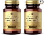 Solgar Sublingual Vitamin B12 1000 mcg - 250 Nuggets, Pack of 2 - Non-GMO, Vegan, Gluten Free, Dairy Free, Kosher - 500 Total Servings