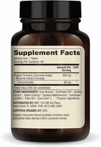 Dr. Mercola Organic Curcumin Extract, 90 Servings (90 Tablets), Dietary Supplement, Non-GMO, Certified USDA Organic
