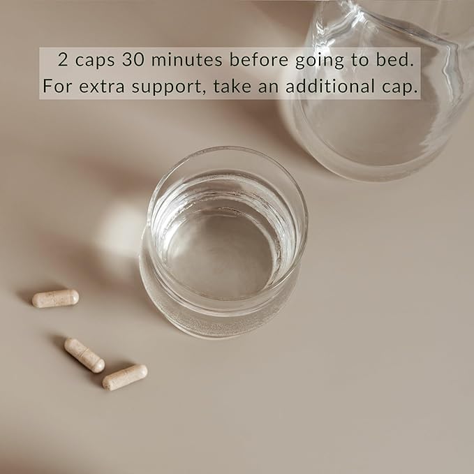 PALO Sleep & Stress Support – Melatonin-Free Vegan Supplement with Organic Valerian Root, L-Theanine, Magnesium, Chamomile, Lemon Balm & Passionflower – 90 Capsules