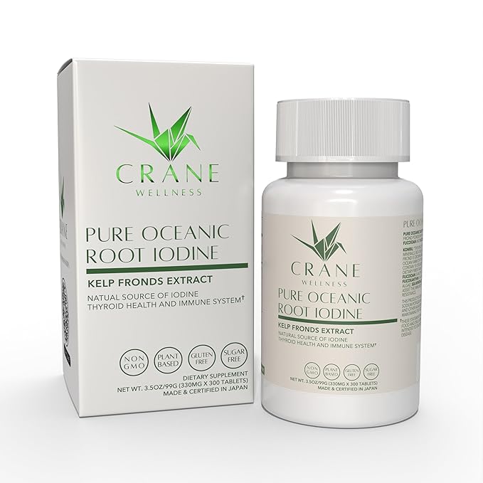PURE OCEANIC ROOT IODINE - Non-Gmo, Plant Based, Natural Minerals from Kelp