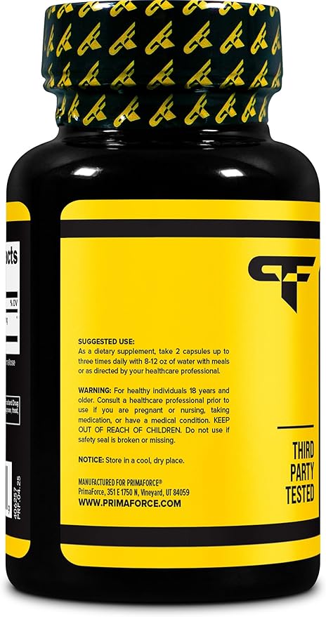 Primaforce Yohimbine HCl 2.5mg, 90 Capsules - GMO Free and Gluten Free Supplement
