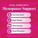 Menopause Vitamins Beadlets with Black Cohosh, Red Clover & More | Hot Flashes, Night Sweats & Mood Support | Menopause Supplements for Women with Dong Quai, Chaste Tree Berry & DIM | Non-GMO 30ct