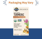 Garden of Life Organics Extra Strength Turmeric Inflammatory Response 120 Tablets-100Mg Curcumin (95% Curcuminoids) Black Pepper, Probiotics, Organic Non-GMO Vegan Gluten Free Herbal Supplement