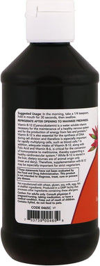 NOW Foods Vitamin B-12 Liquid, 8oz (Pack of 2)