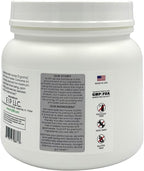 L-Glutamine 600grams (120 Servings) Unflavored, Non-GMO, Vegan Fermented, Third-Party Lab Tested. Made with Halal and Kosher Certified Ingredients.