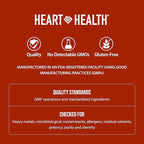 Heart Health Essential Omega III Fish Oil with Vitamin E – High EPA & DHA for Heart, Triglyceride & Blood Flow Support, Lemon Oil, Gluten-Free, Non-GMO, 60 Servings