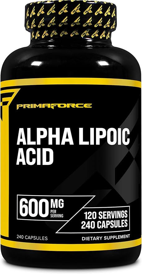 Primaforce Alpha Lipoic Acid 600mg Per Serving, 240 Capsules, 120 Servings