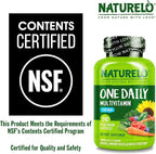 NATURELO Mens Multivitamins - One Daily Multivitamin for Men with Vitamins, Minerals & Organic Whole Foods, Boost Energy & Health, Non-GMO, 240 Vegetarian Capsules