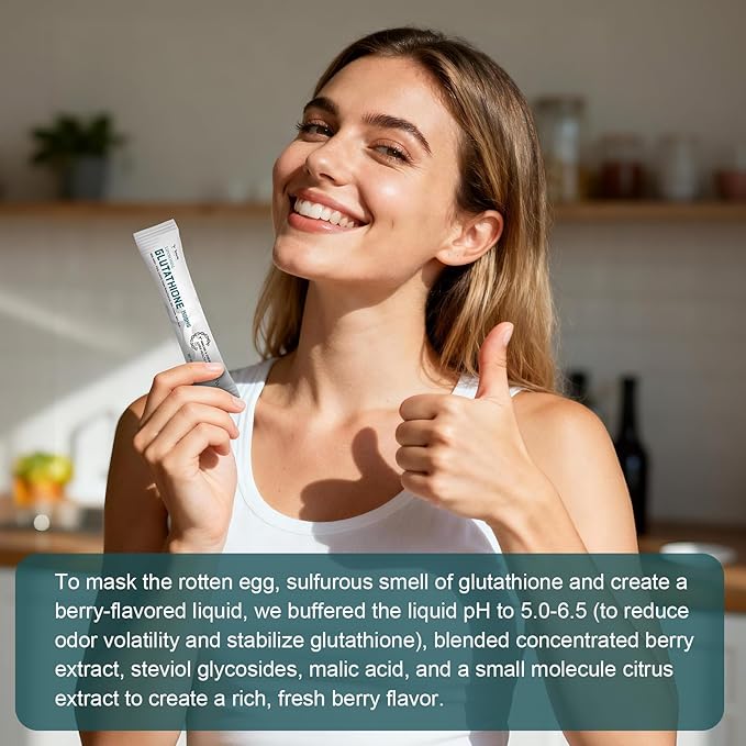 1500mg Liposomal Glutathione Supplement, 12-in-1 Ultra High Absorption Liquid Glutathione with NAD+, CoQ10, NAC & Alpha Lipoic Acid - Supports Natural Detoxification, Immune System & Antioxidant