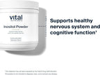 Vital Nutrients Inositol Powder - Myo Inositol Supplement for Women and Men - Supports Energy, Nervous System, Metabolism & Ovarian Function* - Vegan, Gluten, Dairy, Soy Free - 56 Servings