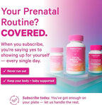 Pink Stork Total Prenatal Vitamins with DHA, Folate, and Iron, 3 Month Supply to Help Support Fetal Development, Pregnancy Must Haves - 180 Capsules