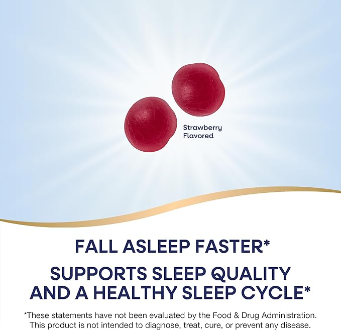Nature's Way Adult Melatonin Gummies, Supports Restful Sleep*, Fall Asleep Faster*, Strawberry Flavored, 5 mg Melatonin Gummies per 2-Gummy Serving, 120 Count