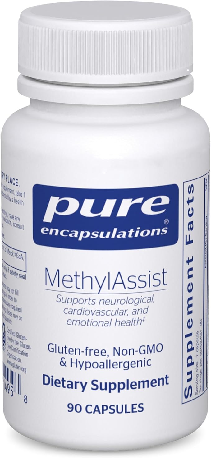 Pure Encapsulations MethylAssist 90's - B Vitamin Complex - Methylation Support* - Heart Health & Brain Health - Non-GMO & Gluten Free - 90 Capsules