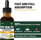Herbal Liquid Drops, Natural Eyebright Herb Extract Support Eye Strain Relief, Dry Eye & Sight Care Support. 4oz-Original
