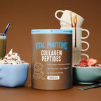Vital Proteins Grass Fed Collagen Powder Supplement (Type I, III) for Skin Hair Nail Joint - Hydrolyzed Collagen, Grass Fed, Dairy and Gluten Free - Chocolate Flavor, 17.1 oz Canister