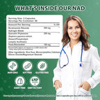 Liposomal NAD+ Supplement with Nicotinamide Riboside & Resveratrol – NAD Supplement for Women & Men – Cellular Energy, Mitochondrial Health & Healthy Aging Support – 100 Capsules | 50-Day Supply