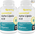 Liposomal Alpha Lipoic Acid 1400mg Softgels, ALA Supplement with L-Carnitine 1000mg, Ubiquinol (Active CoQ10) 100mg and Vitamin E 10mg for Antioxidants, Nerve & Energy, 120 Softgels