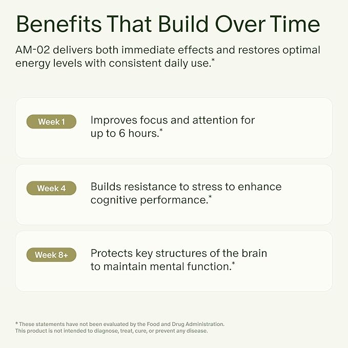 Seed AM-02 Energy + Focus - Daily Nootropic Supplement for Women & Men - Fast-Acting & Sustained Energy for Up to 6 Hours - Caffeine-Free Vegan & Shelf-Stable - 30 Capsules (30-Day Supply)