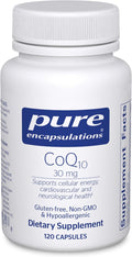 Pure Encapsulations CoQ10 30 mg | Coenzyme Q10 Supplement for Energy, Antioxidants, Brain and Cellular Health, Cognition, and Cardiovascular Support* | 120 Capsules