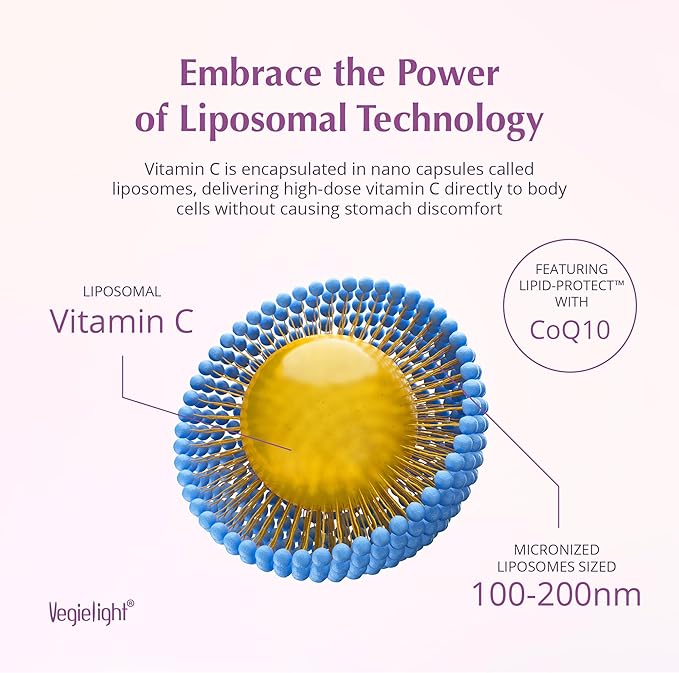PassionC Liquid Liposomal Vitamin C 1000mg - Improved Formula with Lipid-Protect - True Encapsulation and Micronized for Superior Absorption, Great Pineapple Taste, Non GMO - 30 Servings