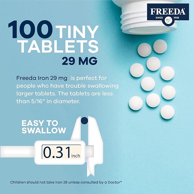 Freeda Iron Supplement - Ferrous Fumarate Iron Tablets