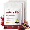 VivoNu Astaxanthin 24mg – Powerful Antioxidant Support for Skin, Eyes & Immune System – 10-in-1 Formula with Lycopene, Grape Seed, Vitamin E & Zinc – Triple Strength, 720 Softgels, 3 Bag