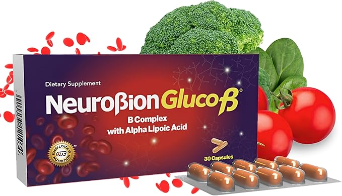 Neurobion Gluco B con Acido Alfa Lipoico Dietary Supplement B Complex with Alpha Lipoic Acid, Complejo B 30 Capsule