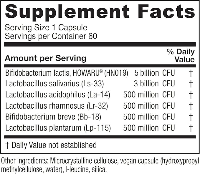 Vitanica Flora Symmetry, Shelf Stable Probiotic Supplement, Dr Formulated Probiotics for Women, Probiotics for Men and Adults, Acidophilus Probiotic, Non-GMO, Vegetarian, 60 Count (Flora Symmetry)
