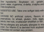 Natural Nutra Vitamin E 200 IU Supplement for Skin, Hair and Nails, Promote Heart Health, Helps Reduce Redness, Helps to Prevent Skin Texture, Promoted Immune System, Gluten Free, 60 Softgels