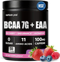 Sugar Free 7g BCAA + EAA Powder | Supports Muscle Recovery, Growth, Strength & Endurance – 9 Essential Amino Acids with L-Glutamine, Caffeine, Vitamin & Electrolyte for Energy & Hydration, Gluten Free