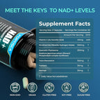 NAD+ Supplement, Liposomal 1000mg NAD+ Supplement with Resveratrol, 6 in 1 NMNH Supplement Alternative High Purity NAD Plus for Men and Women Energy & Healthy Aging – 100 Capsules