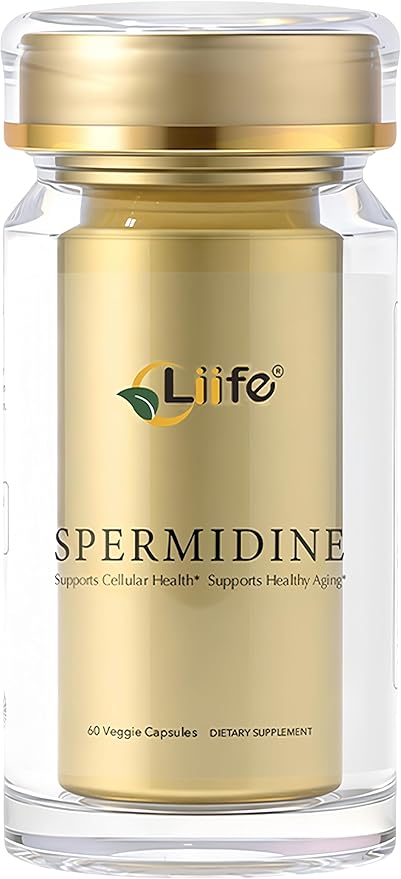 LIIFE Spermine Supplement for Women & Men（6-in-1 Formula）— 60 Vegan for Cellular Health, Anti-Aging & Energy* - Made in USA - 10MG Spermine Per Serving