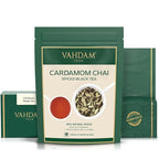 VAHDAM, Cardamom Chai Tea Loose Leaf (50 Cups,3.53 oz)  India's Traditional Cardamom Tea | Spiced Chai Tea | Brew Hot, Iced Or Chai Latte/Masala Chai | Whole Loose-Leaf, Vacuum Sealed