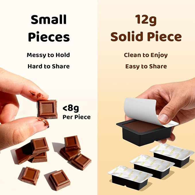 Mushroom Chocolate for Couples – Multi-Mushroom Chocolate Blend with Lion’s Mane, Reishi, Cordyceps, Chaga, Maitake & Turkey Tail | Focus, Cognition & Mood Support | 20 Pieces