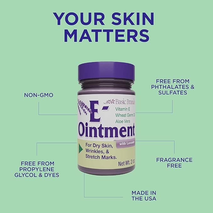 Basic Brands Vitamin E Ointment Lavender 2 oz