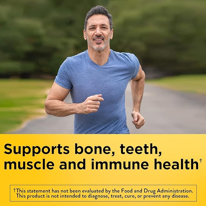 Nature Made Maximum Strength Vitamin D3 10000 IU (250 mcg), Dietary Supplement for Bone, Teeth, Muscle and Immune Health Support, 60 Softgels, 60 Day Supply - Pack of 2
