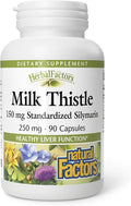 NATURAL FACTORS Milk Thistle Extract 250 Mg, 90 CT