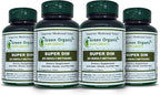 Green Organic Supplements DIM, Diindolylmethane, Indole-3-Carbinol, Broccoli, 90 VCaps, High Absorbable, Non-GMO, Gluten-Free, (Pack of 4)