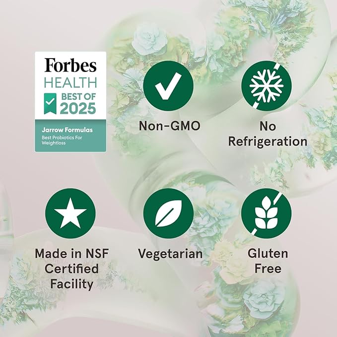 Jarrow Formulas Jarro Dophilus Probiotics 10 Billion CFU - Probiotic Supplement Capsules for Digestive Health & Gut Health for Women and Men, 120 Veggie Capsules (Pack of 2)