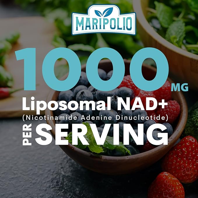 Liposomal NAD+ 1000 mg Supplement | High Bioavailability Liposomal Delivery | Cellular Energy & Wellness Support | Pure NAD+ Dietary Supplement | 180 Softgels
