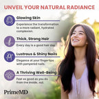 27-in-1 Hair Skin and Nails Vitamins (6810mg) with Biotin 10000mcg - Collagen Supplements for Men and Women - Keratin Supplements with Probiotics and Saw Palmetto, 90ct