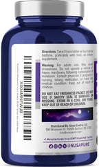 NusaPure Melatonin with Vitamin B6 & Calcium - Suitable for Vegetarian/Vegan, Non-GMO - 5 mg - 60 Tablets