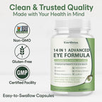 14 in 1 Advanced Eye Formula – Eye Vitamin and Mineral Supplement with Lutein, Zeaxanthin, Zinc & Bilberry Extract – Vision & Focus Support (2)