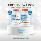 Doctors Best Melatonin 5mg Chewables for Adults - Sleep Support for Men & Women, Melatonin Supplement 5 mg, Gluten Free, Vegan, Non GMO, Natural Mint Flavor - 120 Chewable Tablets
